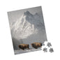 Mountain Landscape Puzzle with Bison - 110, 252, 520, 1014-piece, Nature Lover Gift, Family Fun Activity, Scenic Home Decor, Outdoor [...]