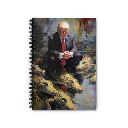Crocodile Encounter Spiral Notebook - Ruled Line, Unique Journal for Creatives, Gift for Artists, Funny Office Supplies, Art [...]