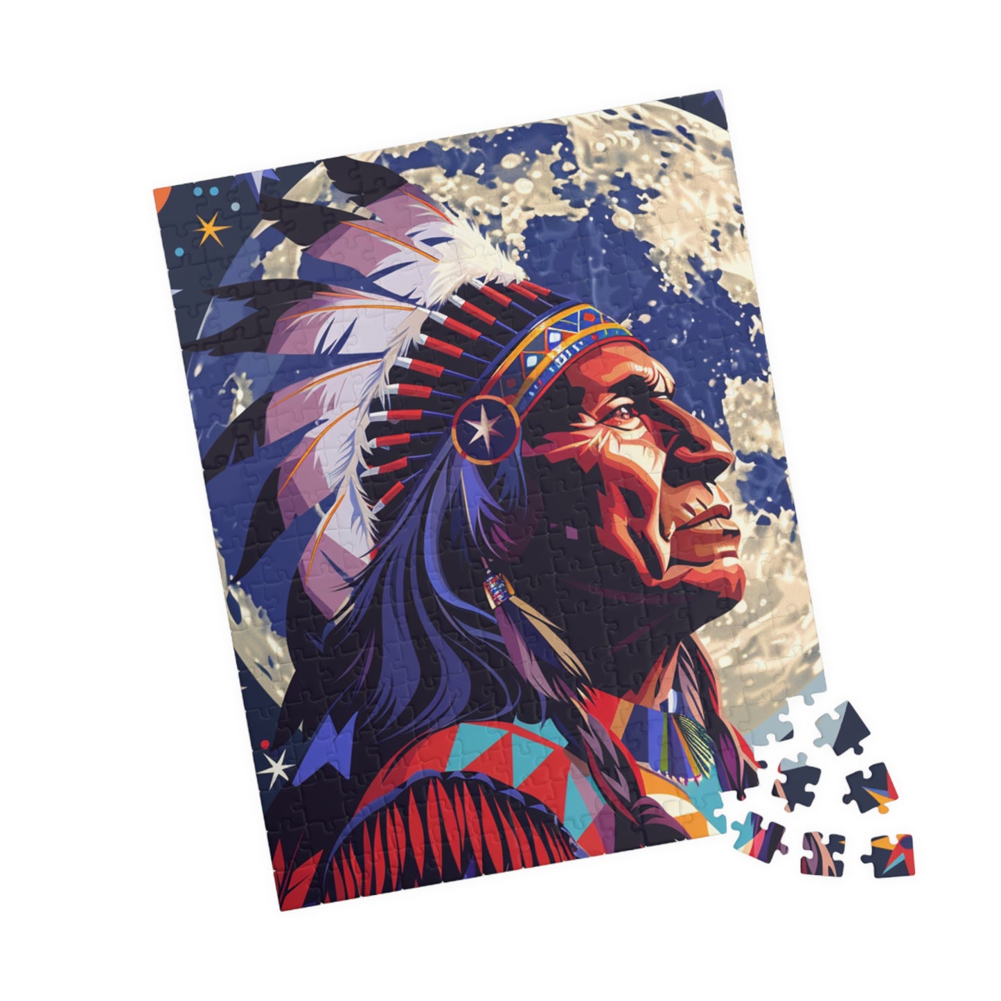 Native American Inspired Puzzle - 110 to 1014-piece, Educational Gift, Cultural Appreciation, Heritagemontagery