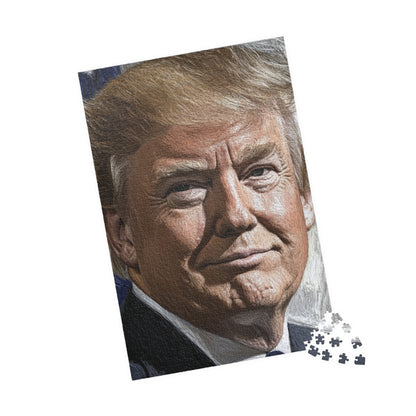 Donald Trump-Themed Puzzle (110, 252, 520, 1014-piece) | Unique Gift for Collectors, Home Decor, Family Fun, Political Enthusiasts, [...]