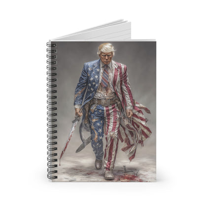 Patriotic Spiral Notebook, Motivational Journal, Unique Gift for Political Enthusiasts, American Pride Note-taking, Ideal for Events [...]