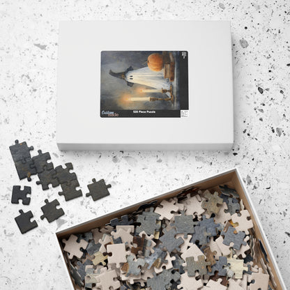 Halloween Ghost Puzzle - 110, 252, 520, 1014-piece, Spooky Decor, Family Game Night, Fall Activities, Puzzle Lovers
