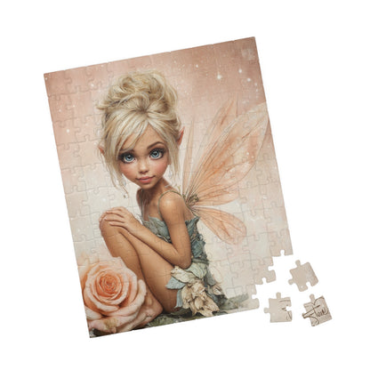 Fairy Rose Puzzle, Fantasy Art Jigsaw Puzzle, Stress Relief Games, Home Decor, Gift for Him/Her, Family Activity