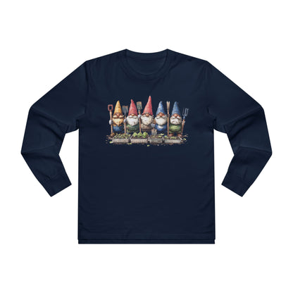 Garden Gnome Longsleeve Tee - Perfect for Garden Lovers, Gift for Nature Enthusiasts, Unique T-Shirt