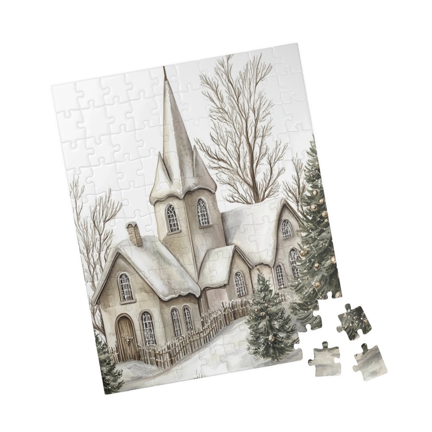 Winter Wonderland Puzzle, Cozy Family Activity, Holiday Home Decor, 110-1014 Pieces, Christmas Gift Idea, Relaxing Puzzle Fun