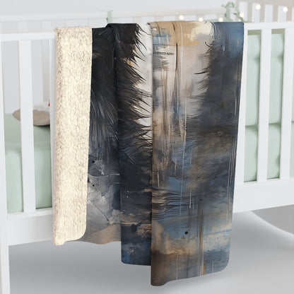 Sherpa Fleece Blanket - Little Red Riding Hood Grunge Look