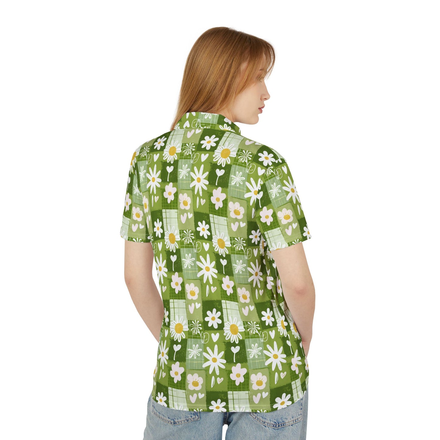 Vibrant Floral Unisex Polo Shirt, Casual Summer Wear, Spring Fashion, Garden Party Attire, Everyday Essentials
