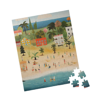 Beach Scene Puzzle - 110, 252, 520, 1014-piece, Family Fun Activity, Relaxing Game, Gift for Puzzle Lovers, Home Decor