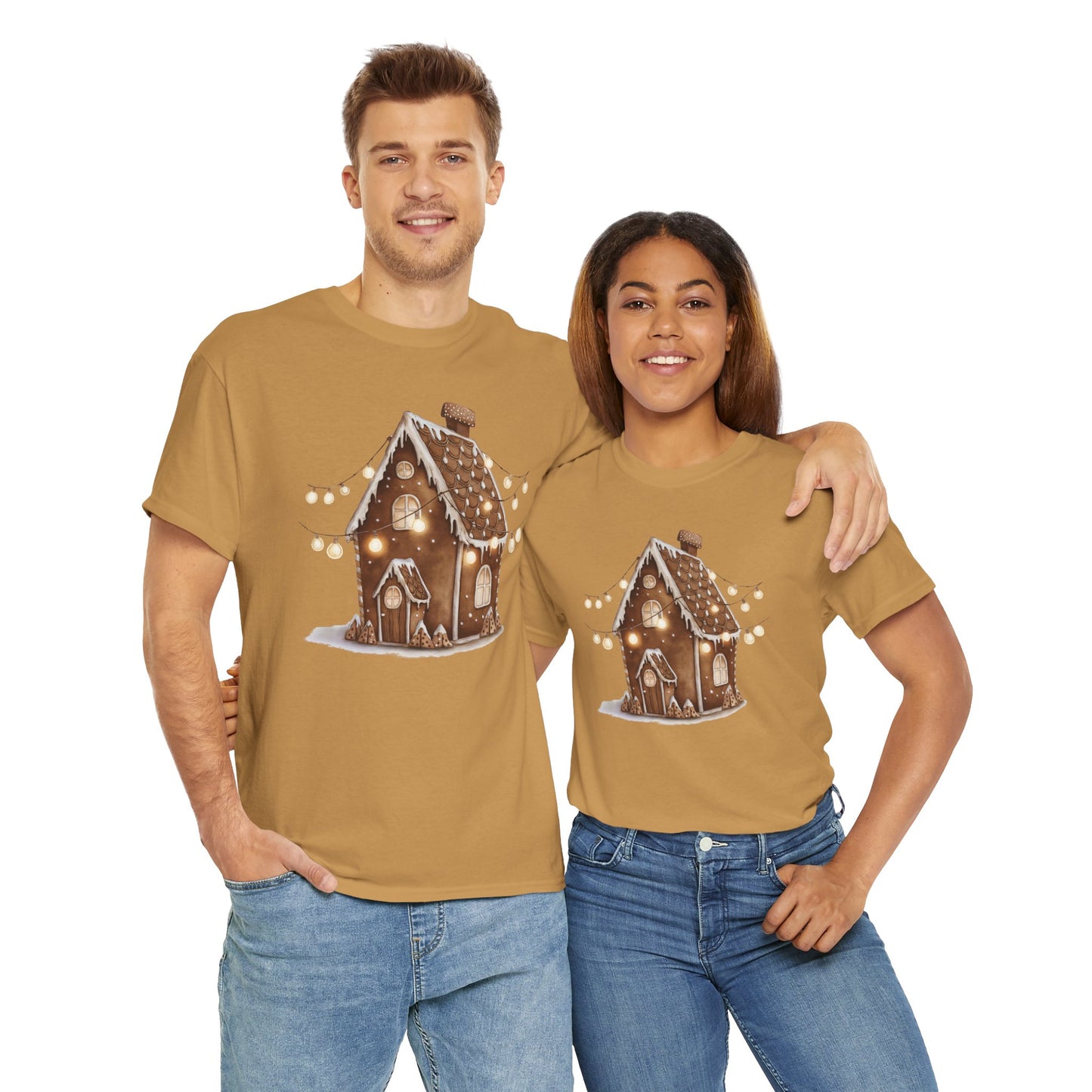 Festive Gingerbread House Tee | Unisex Heavy Cotton T-Shirt, Cozy Holiday Apparel, Christmas Gift, Winter Wonderland Clothing, Cute [...]