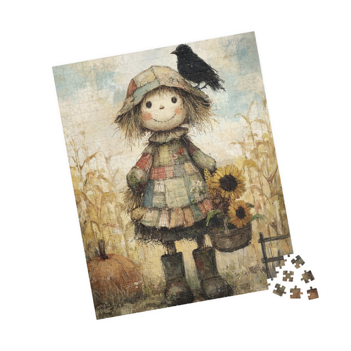 Whimsical Harvest Puzzle - 110, 252, 520, 1014-Piece - Autumn Decor, Family Game Night, Gift for Puzzle Lovers