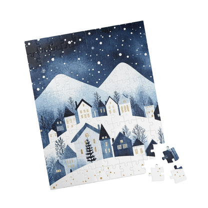 Winter Wonderland Puzzle, Cozy Home Decor, Christmas Gift, Family Game Night, Holiday Activity, Stress Relief Puzzle