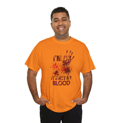True Crime Tee, Detective Shirt for Crime Lovers, 'I'm ok, it's not my blood'