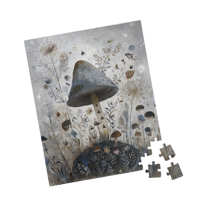 Whimsical Mushroom Puzzle | Nature-Inspired Jigsaw, 110-1014 Piece Set, Mindfulness Activity, Eco-Friendly Gift, Home Decor