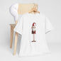 Skinny Legs Santa Character Unisex Heavy Cotton Tee, Christmas Shirt, Festive Apparel, Cute Santa Tee