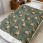 Cozy Bunny Plush Blanket - Perfect for Kids, Nursery Decor, Easter Gift, Soft Throw, Warm Blanket