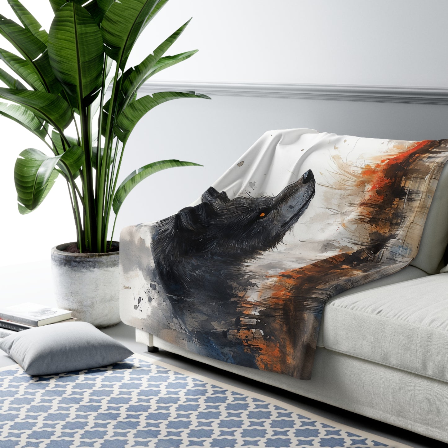 Sherpa Fleece Blanket - Little Red Riding Hood Grunge Look