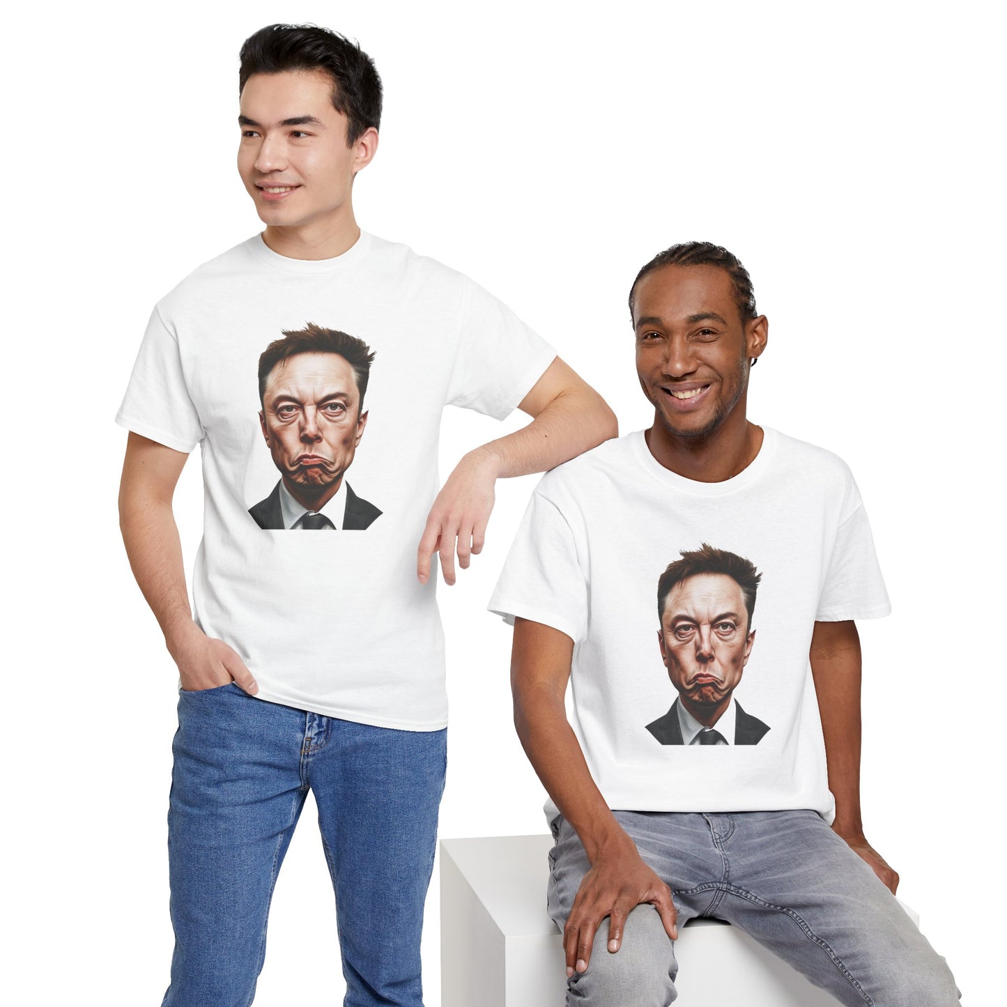 Funny Elon Musk Smirk Unisex Tee Shirt