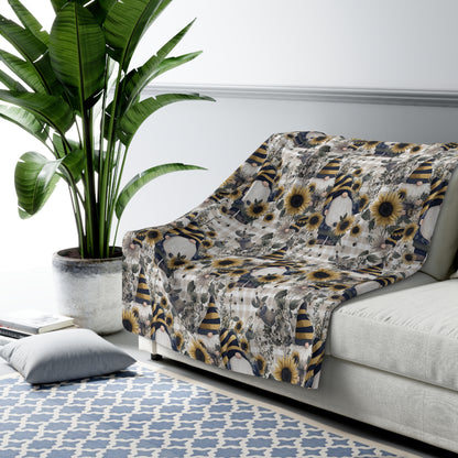 Cozy Floral Sherpa Fleece Blanket, Perfect for Home Decor, Gift for Her, Warm Throw for Winter Nights, Floral Pattern Blanket, [...]