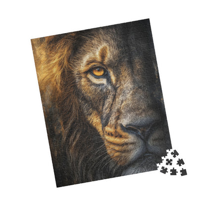 Roaring Lion Puzzle, Wildlife Puzzle, Jigsaw Puzzle, Home Decor Puzzle, Family Game Night, Gift for Animal Lovers