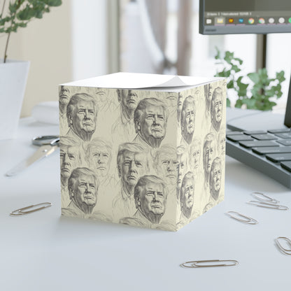 Donald Trump Inspired Note Cube, Political Gift, Office Decor, Fun Writing Supplies, Desk Accessories