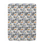 Cozy Sherpa Fleece Blanket with Pumpkin Design, Fall Decor, Snuggle Blanket, Gift for Friends, Seasonal Home Accents