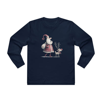Longsleeve Tee - Santa and Reindeer Design
