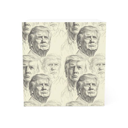 Donald Trump Inspired Note Cube, Political Gift, Office Decor, Fun Writing Supplies, Desk Accessories