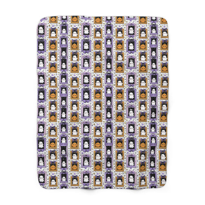 Sherpa Blanket - New Halloween Baby October Birth