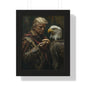 Donald Trump Framed Vertical Poster - Patriotic Wall Art, American Decor, Unique Gift, Home Office Decor, Eagle & Burger Design