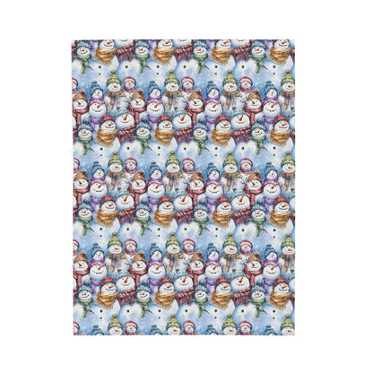 Cozy Snowman Plush Blanket, Winter Gift, Holiday Decor, Soft Fleece Throw, Kids Blanket, Christmas Home Essentials