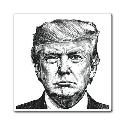 Unique Political Magnet - Trump Artwork, Home Decor, Gift for Political Enthusiasts, Refrigerator Magnet, Funny Collectible
