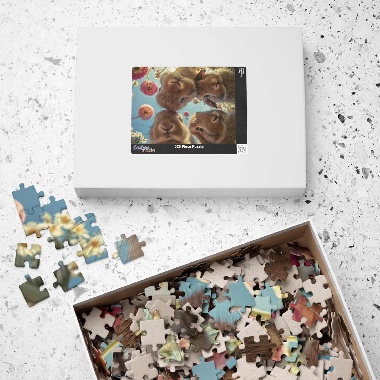 Jigsaw Puzzle - 4 Bunnies Find Camera