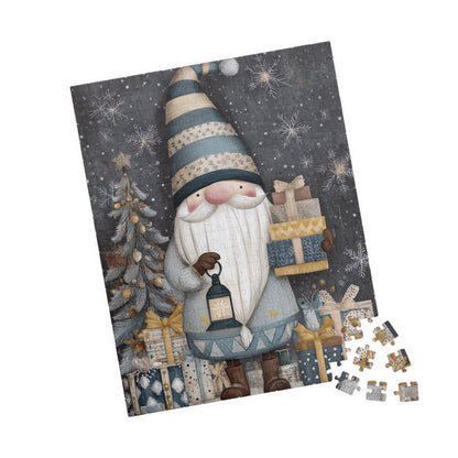 Winter Wonderland Gnome Puzzle, Holiday Gift Idea, Christmas Decor, Stress Relief Game, Fun Indoor Game