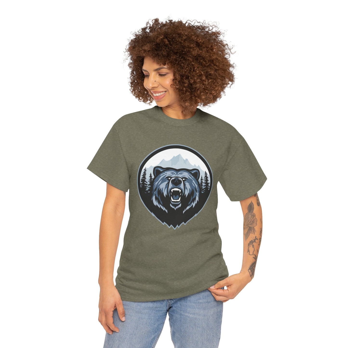 Majestic Bear Graphic Tee | Unisex Heavy Cotton Shirt, Animal Lover Gift, Outdoor Adventure Wear, Nature Lover Apparel, Birthday Gift, [...]