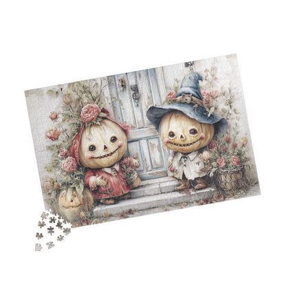 Whimsical Pumpkin Puzzle, Fall Family Activity, Autumn Decor Gift, Halloween Fun, 110-1014-Piece Jigsaw