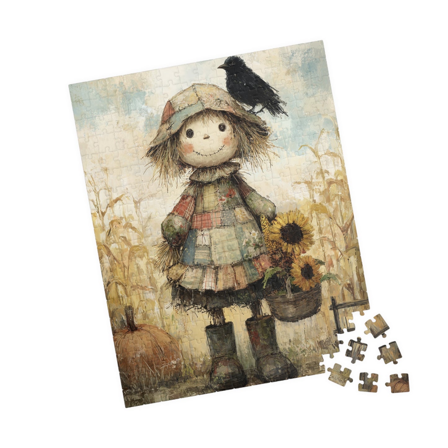 Whimsical Harvest Puzzle - 110, 252, 520, 1014-Piece - Autumn Decor, Family Game Night, Gift for Puzzle Lovers