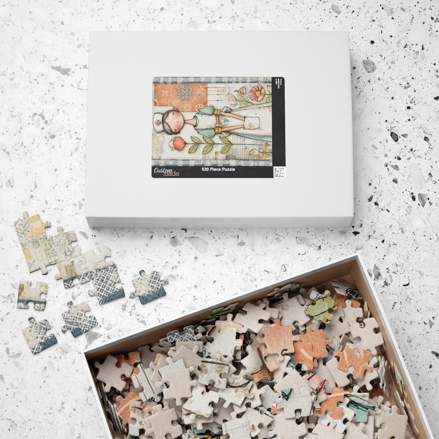 Nurse-Themed Puzzle, Stress Reliever for Healthcare Workers, Gift for Nurses, Family Activity, 110-1014 Pieces