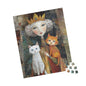 Puzzle Artistic Queen and Cats