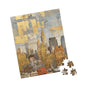 Golden Cityscape Puzzle - 110, 252, 520, 1014-piece, Fun Family Activity, Home Decor, Gift for All Ages, Relaxation and Mindfulness