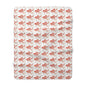 Cozy Orange Fish Sherpa Fleece Blanket with Goldfish Pattern | Gift for Aquatic Lovers