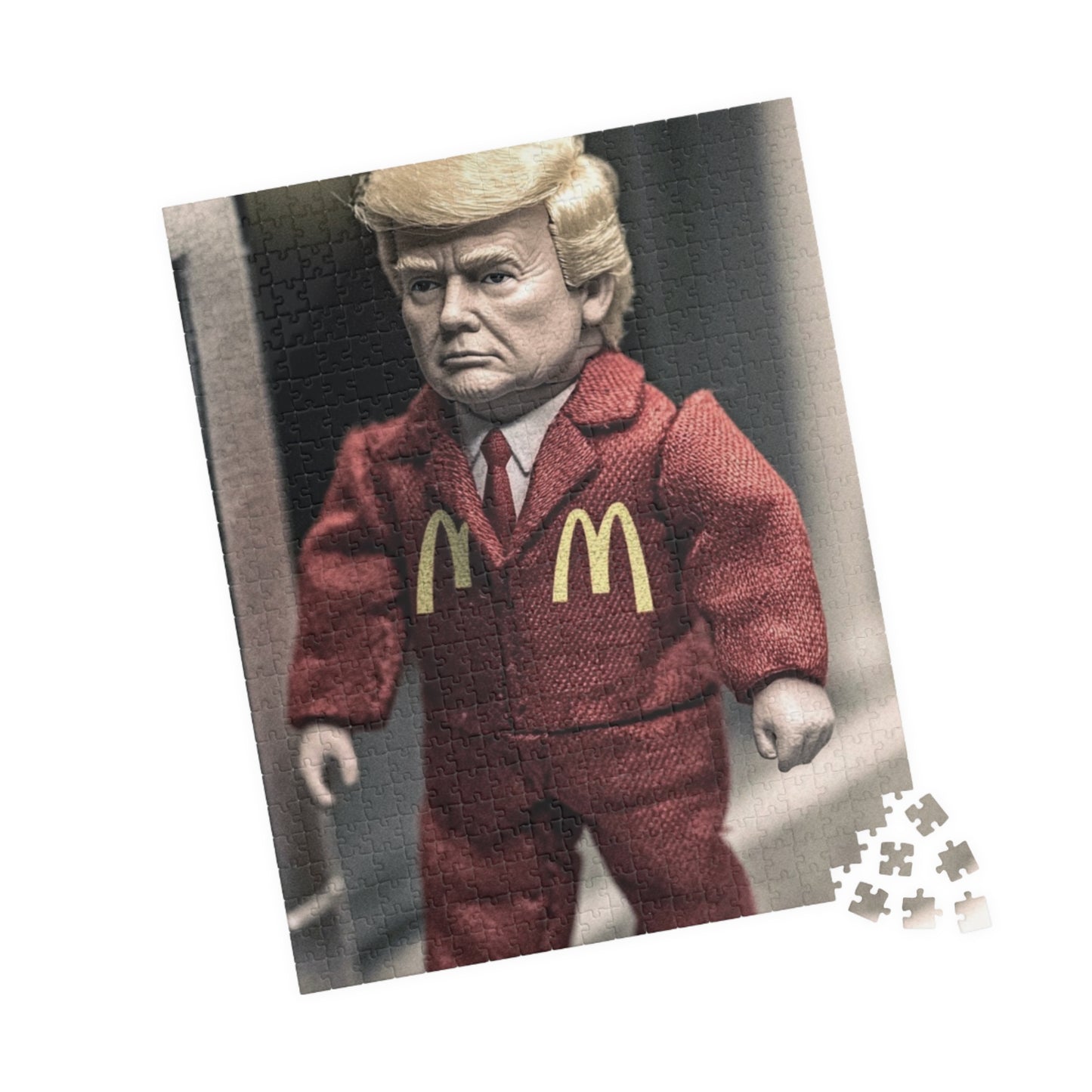 Donald Trump McDonald's Humor Puzzle - Fun Gift for Adults, 110/252/520/1014-piece, Unique Collectible