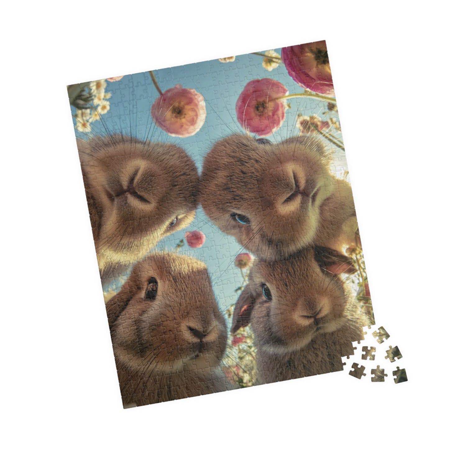 Jigsaw Puzzle - 4 Bunnies Find Camera