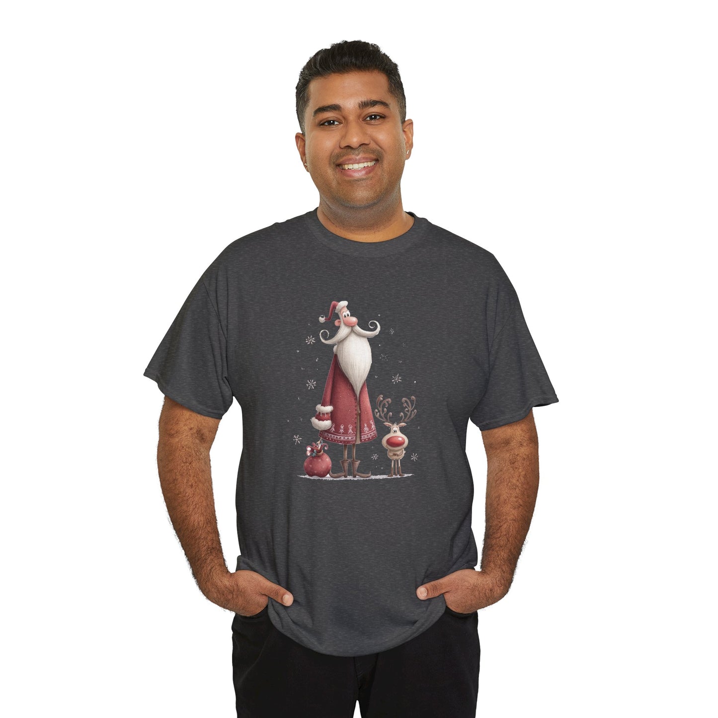 Christmas Cheer Unisex Heavy Cotton Tee, Holiday Gift