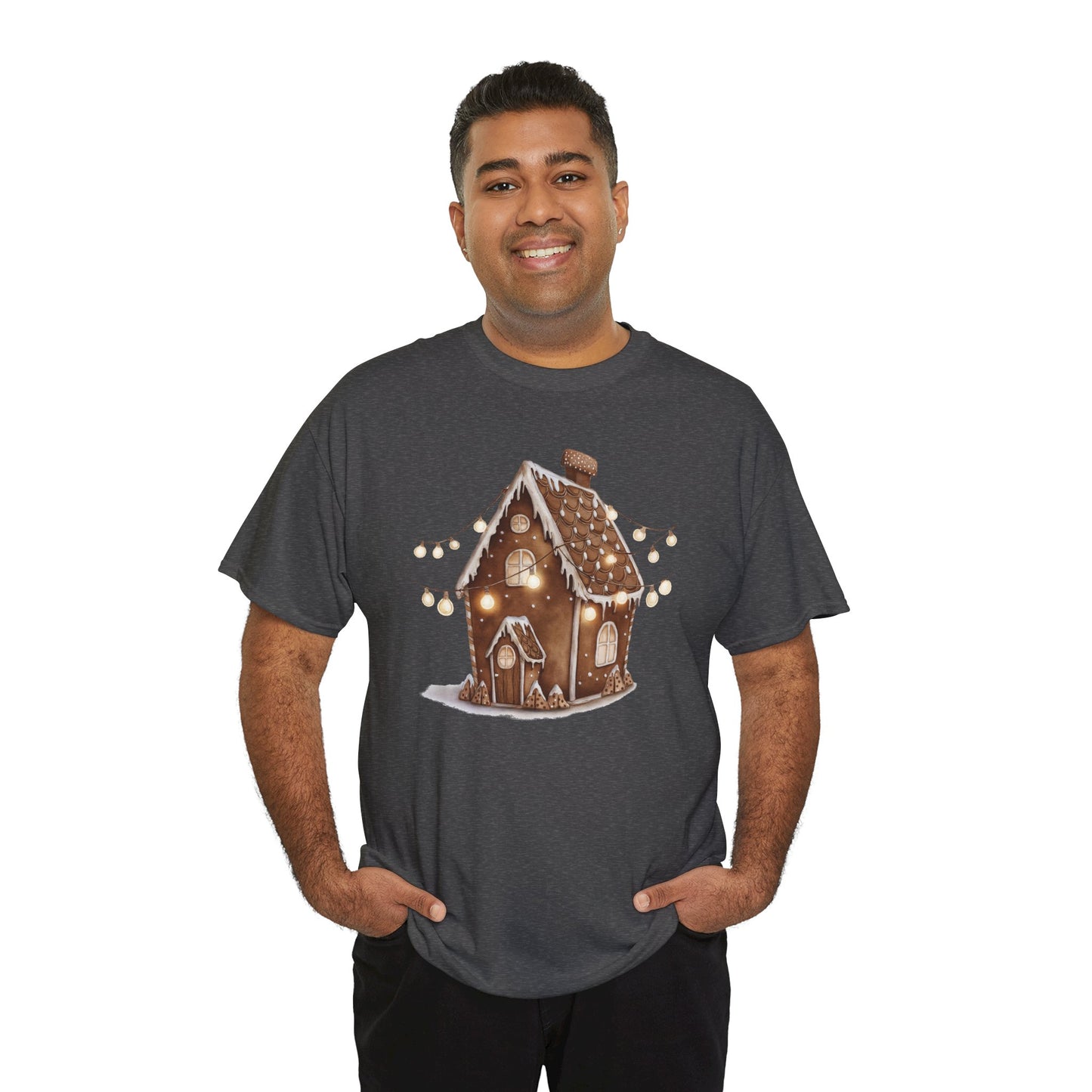 Festive Gingerbread House Tee | Unisex Heavy Cotton T-Shirt, Cozy Holiday Apparel, Christmas Gift, Winter Wonderland Clothing, Cute [...]