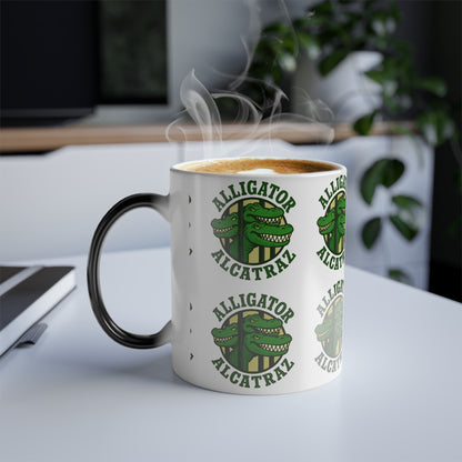 Color Morphing Mug with Alligator Alcatraz Design - Fun Gift for Trump Lovers, Unique Coffee Gift