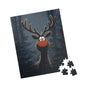 Christmas Reindeer Puzzle for Family Fun, Holiday Decor, Gift for Kids, Cozy Nights, 110-1014 Pieces