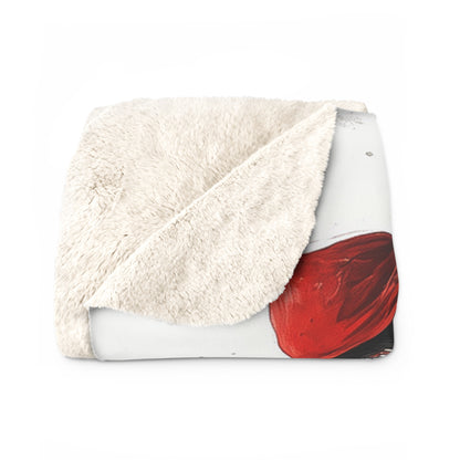 Sherpa Fleece Blanket - Little Red Riding Hood Grunge Look