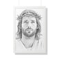 Framed Jesus Poster, Christian Art, Religious Decor, Inspirational Wall Art, Home Decoration, Gift for Faith