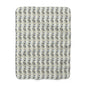 Sherpa Fleece Blanket - Blue and Gold Spiral Floral Wedding Print