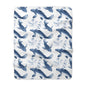 Sherpa Fleece Blanket - Quaint Blue Koi Pattern